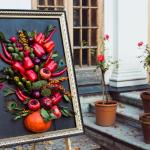 Летний сад, Красный сад, картина из овощей, очень хорошо